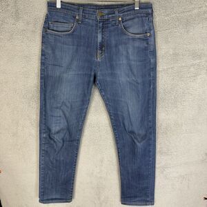 Aviator Jeans Mens 33x29 Blue Denim Stretch Straight Fit Made In The USA